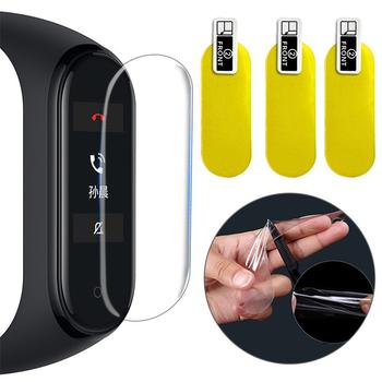 3Pcs Protective Film HD TPU Shatterproof Anti-scratch Screen Protectoring Film for Xiaomi Mi Band 4 Not Tempered Glass